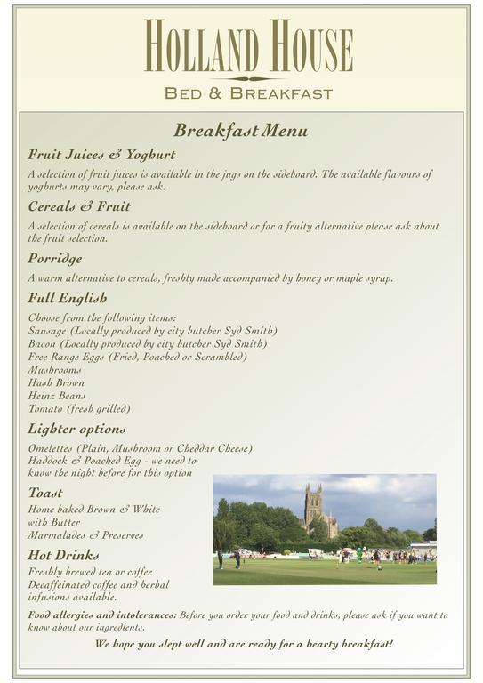 Holland House Bed & Breakfast Worcester Dış mekan fotoğraf